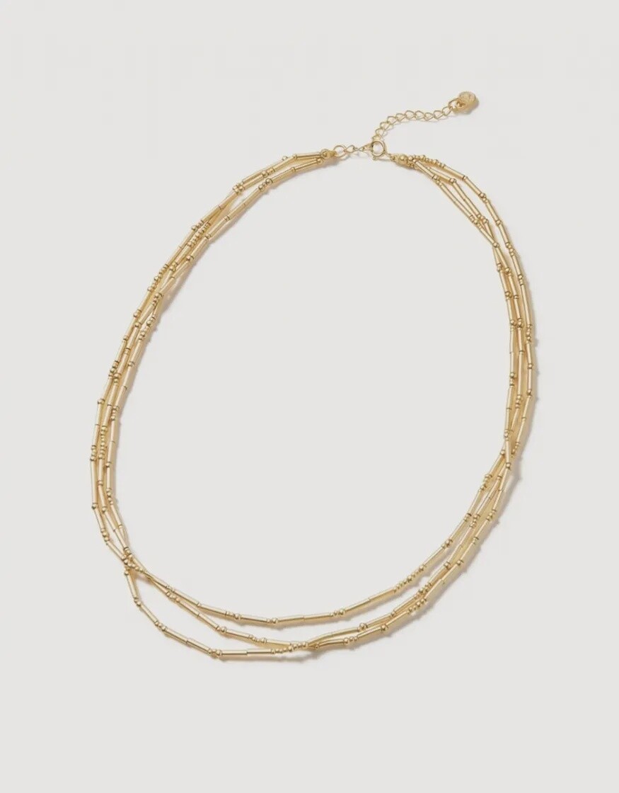Triple Bitty Bead Necklace