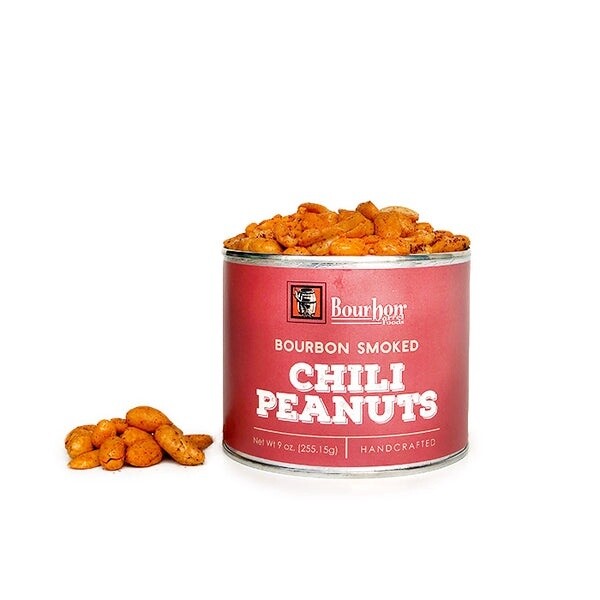 BOURBON SMOKED CHILI PEANUTS 9 oz