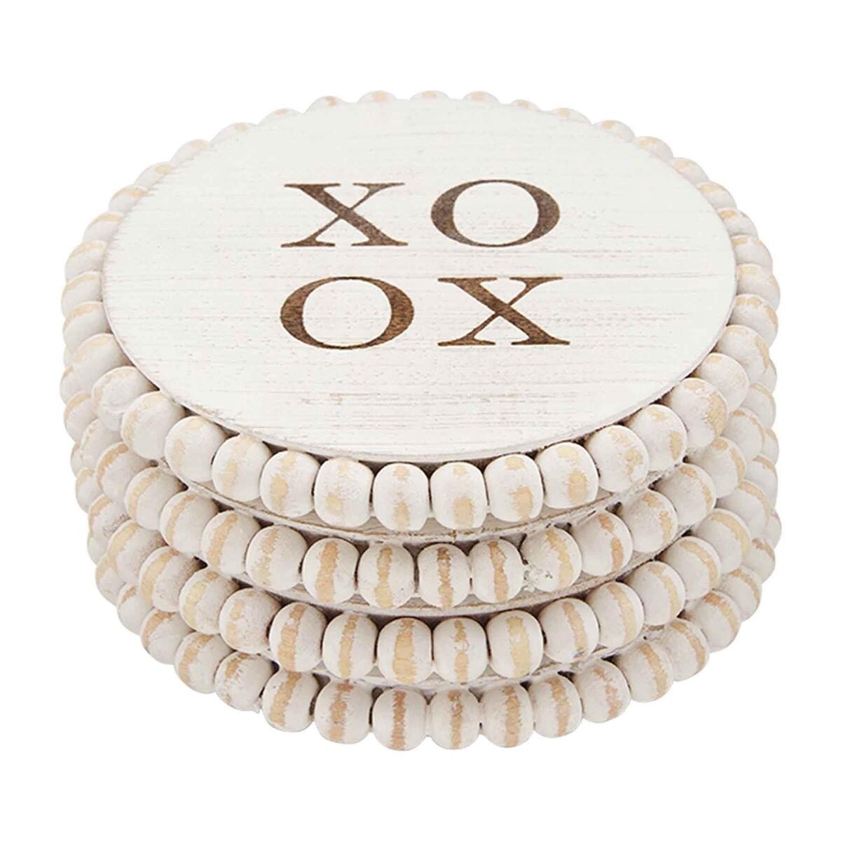 XO Beaded Coaster Set