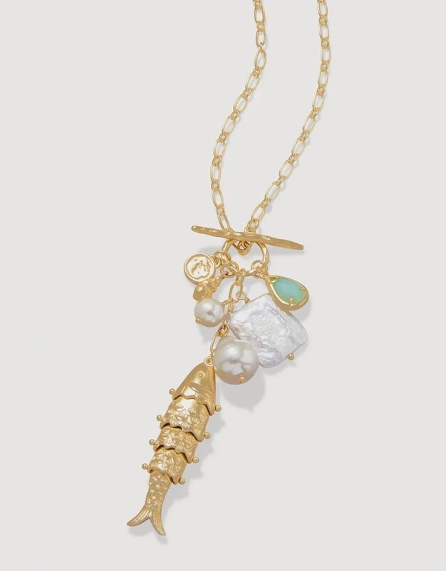 CHARLIE NECKLACE 32&quot;FISHY