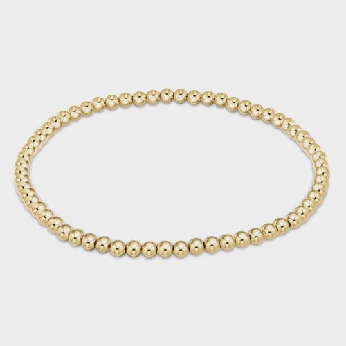 Classic Gold 3mm Bead Bracelet