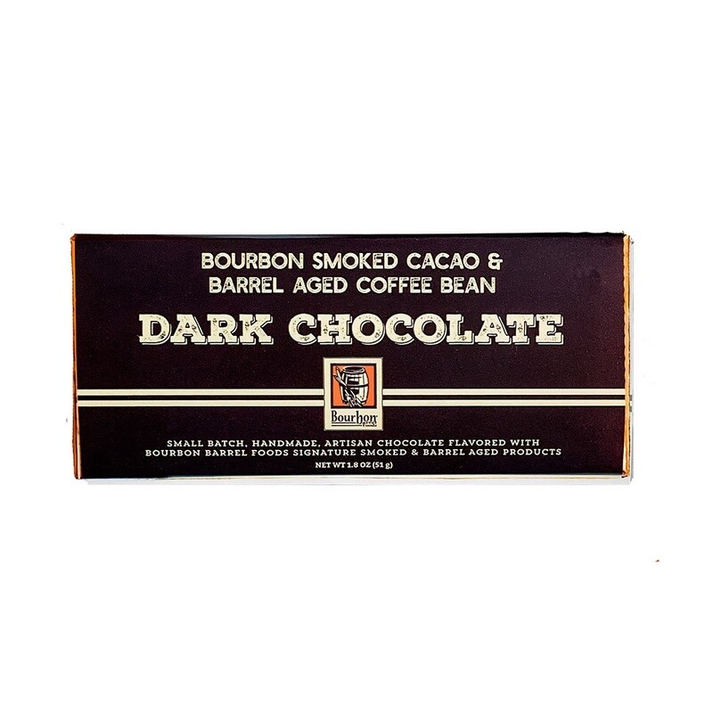 Bourbon Smoked Cacao &amp; Barrel Aged Coffee Bean Dark Chocolate