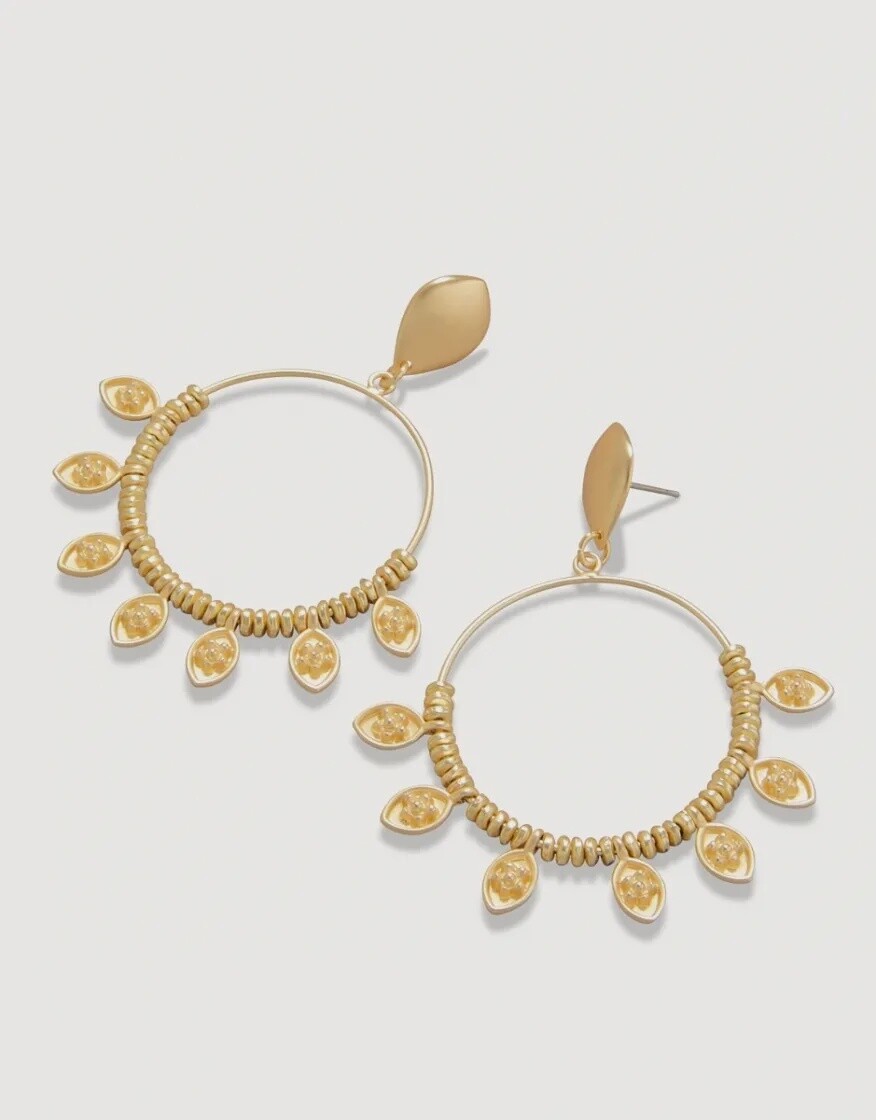 PRIMROSE FRINGE EARRINGS GOLD