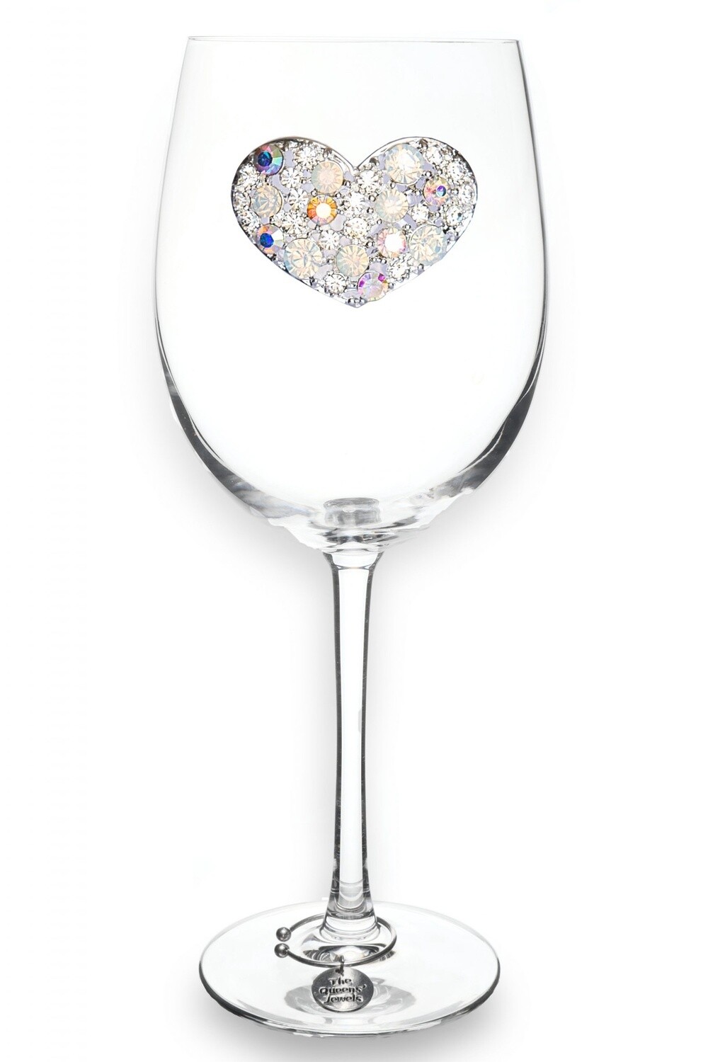 STEMMED MULTI HEART WINE GLASS