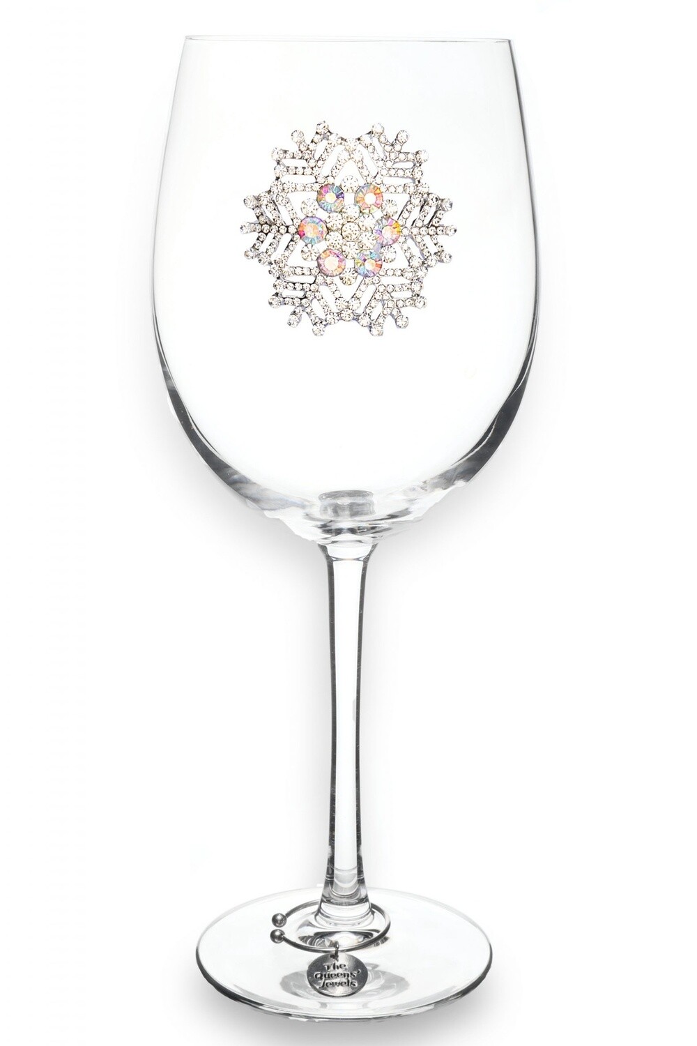 STEMMED SNOWFLAKE WINE GLASS