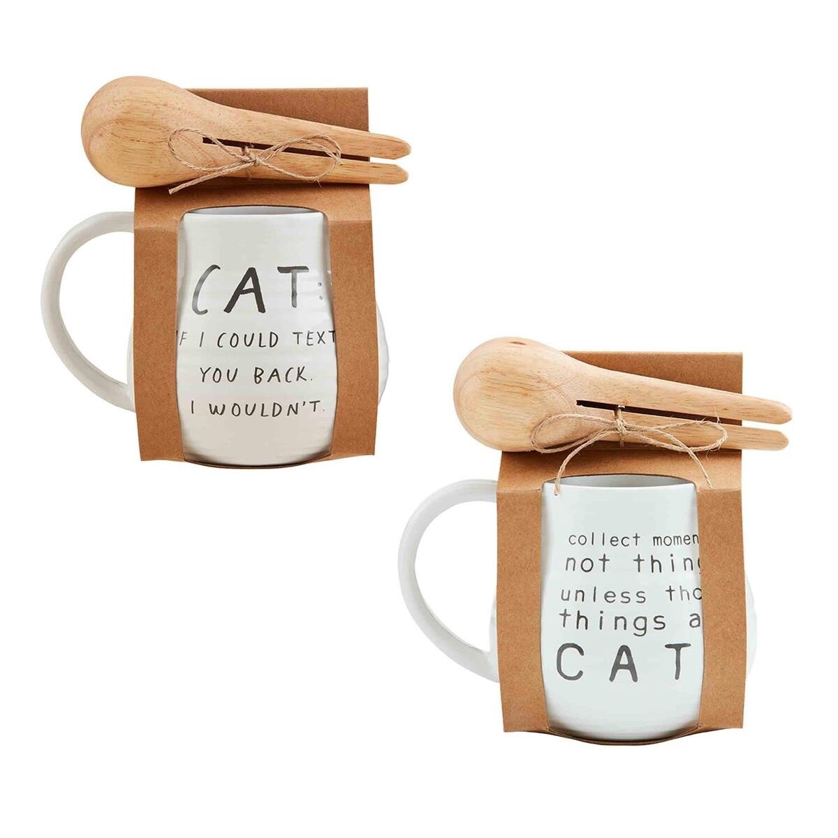 Text Cat Mug Scoop Set