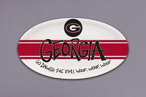 Georgia Univ Melamine Oval