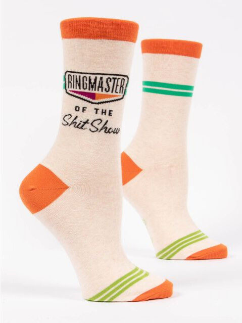Ringmaster of the Shit Show W-Crew Socks