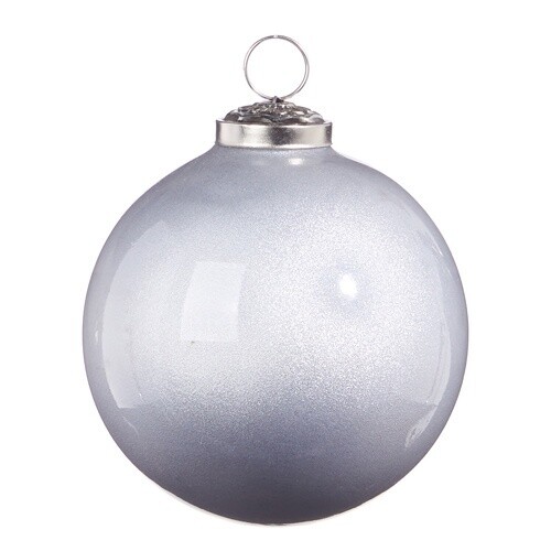 4&quot; Silver Ball Ornament