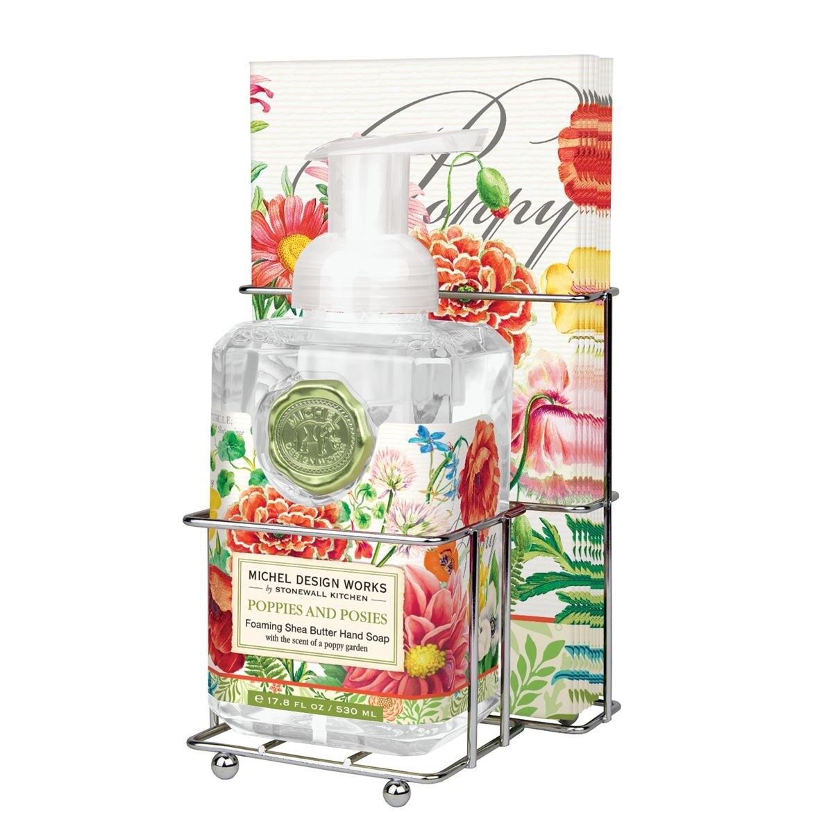 Poppies and Posies Foaming Soap Napkin Set