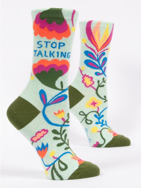 Stop Talking W-Crew Socks