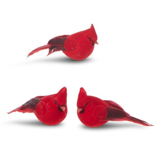 4.5&quot; CLip-On Cardinal Ornament
