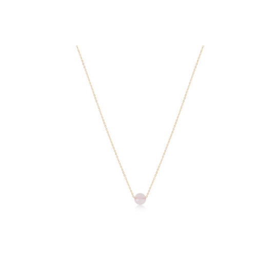 16&quot; Necklace Gold - Admire Pink Opal