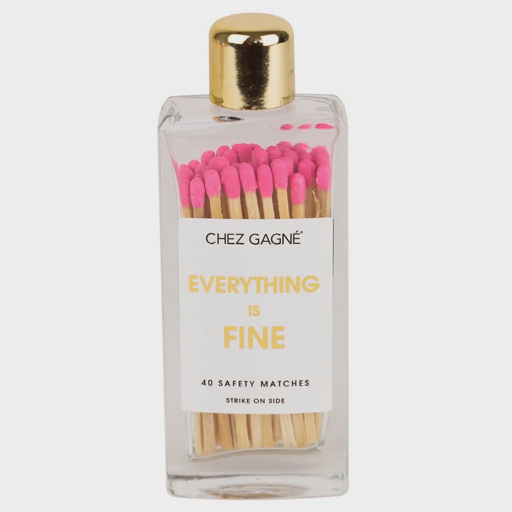 Everything is Fine - Glass Bottle Matches