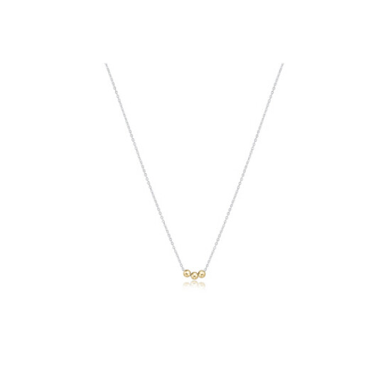 16&quot; Necklace Sterling Mixed Metal - Joy Gold