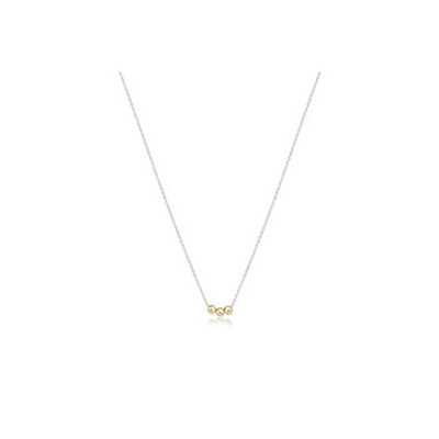 16" Necklace Mixed Metal - Joy Gold