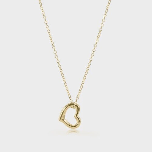 16&quot; Necklace Gold - Love Gold Charm