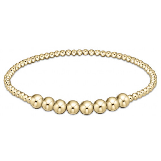 Classic Gold Beaded Bliss 2.5mm Bead Bracelet - 5mm Gold