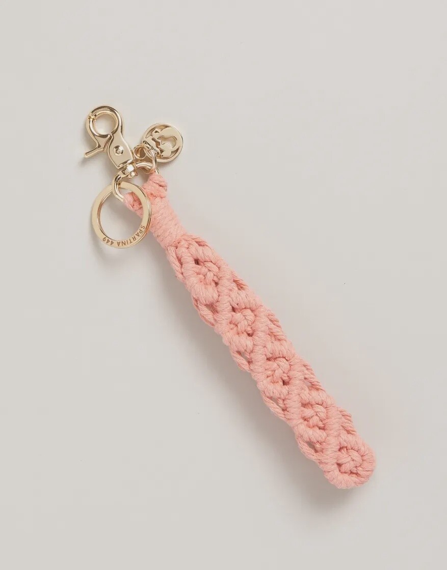 Macrame Wristlet Keychain -