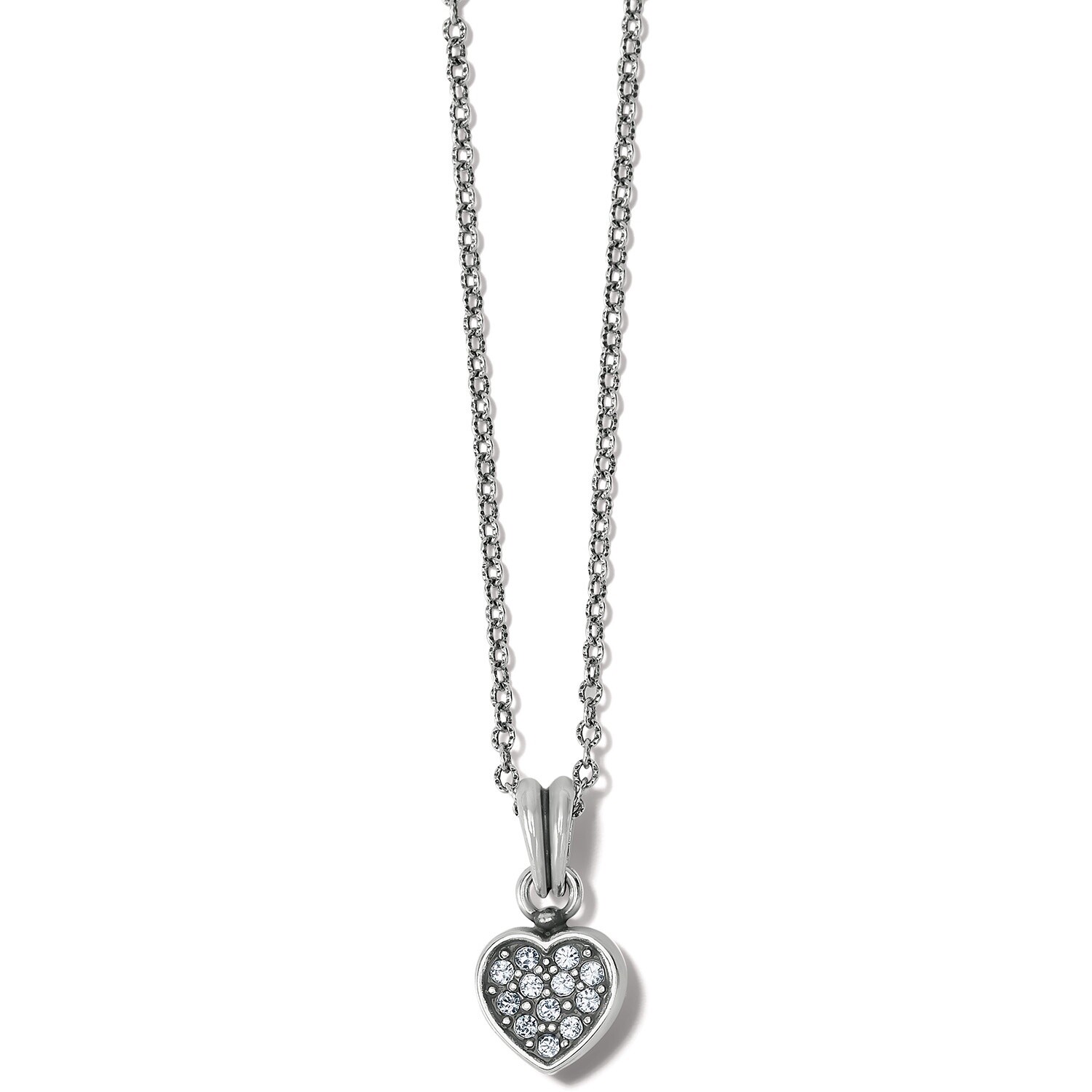 Meridian Zenith Heart Necklace, Colour: Silver