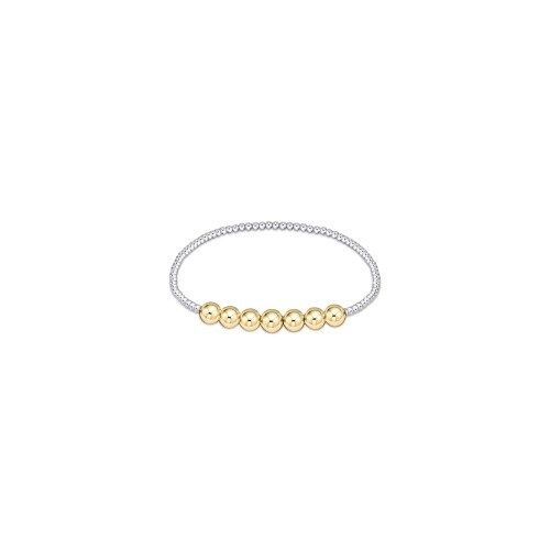 Classic Beaded Bliss 3mm Bead Bracelet - 6mm - Mixed Metal