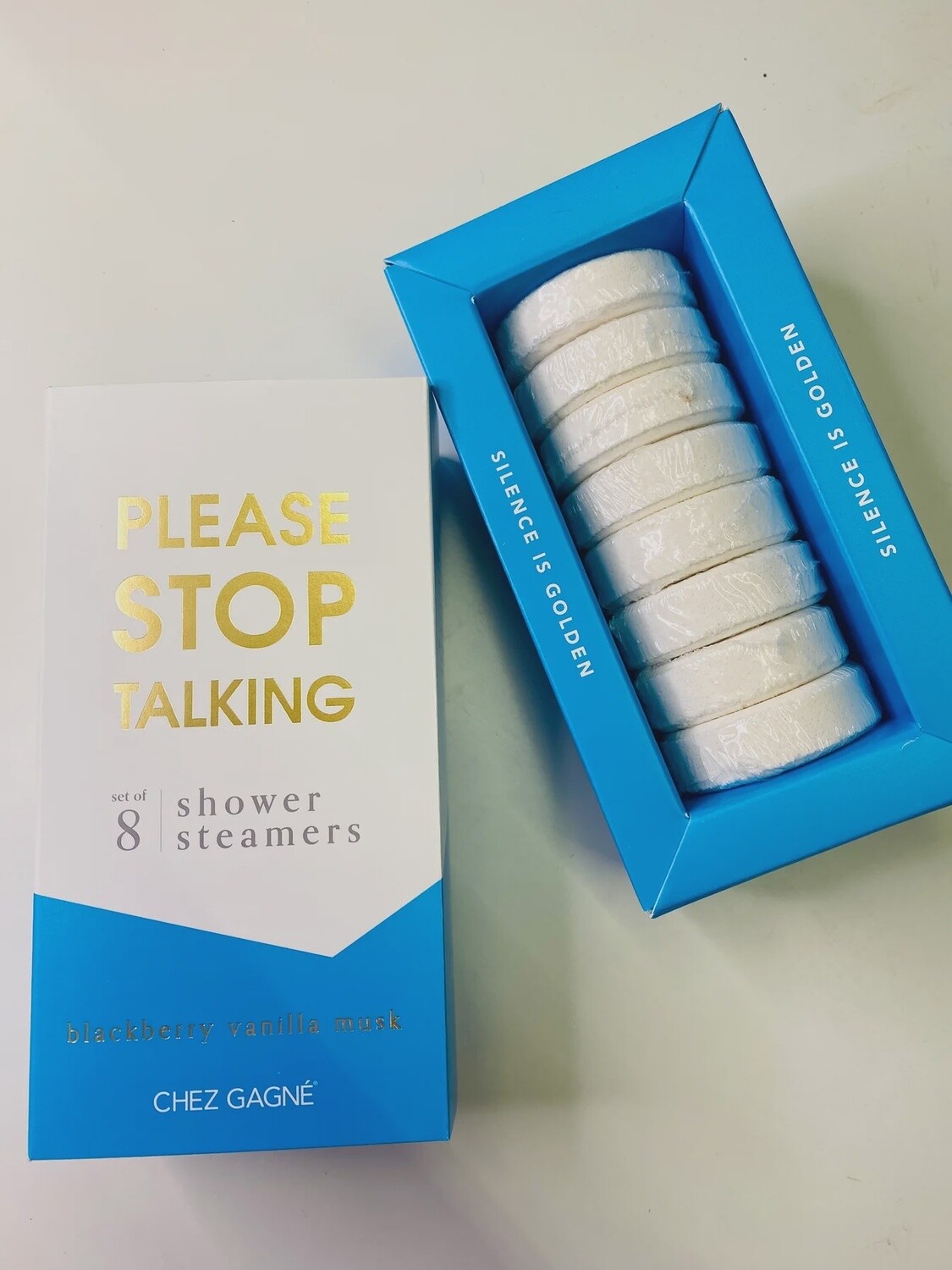Please Stop Talking Shower Steamers