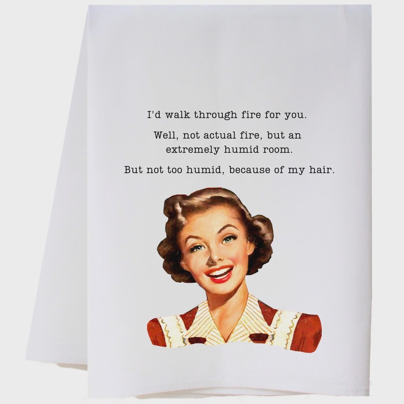 Walk Through Fire Tea Towel