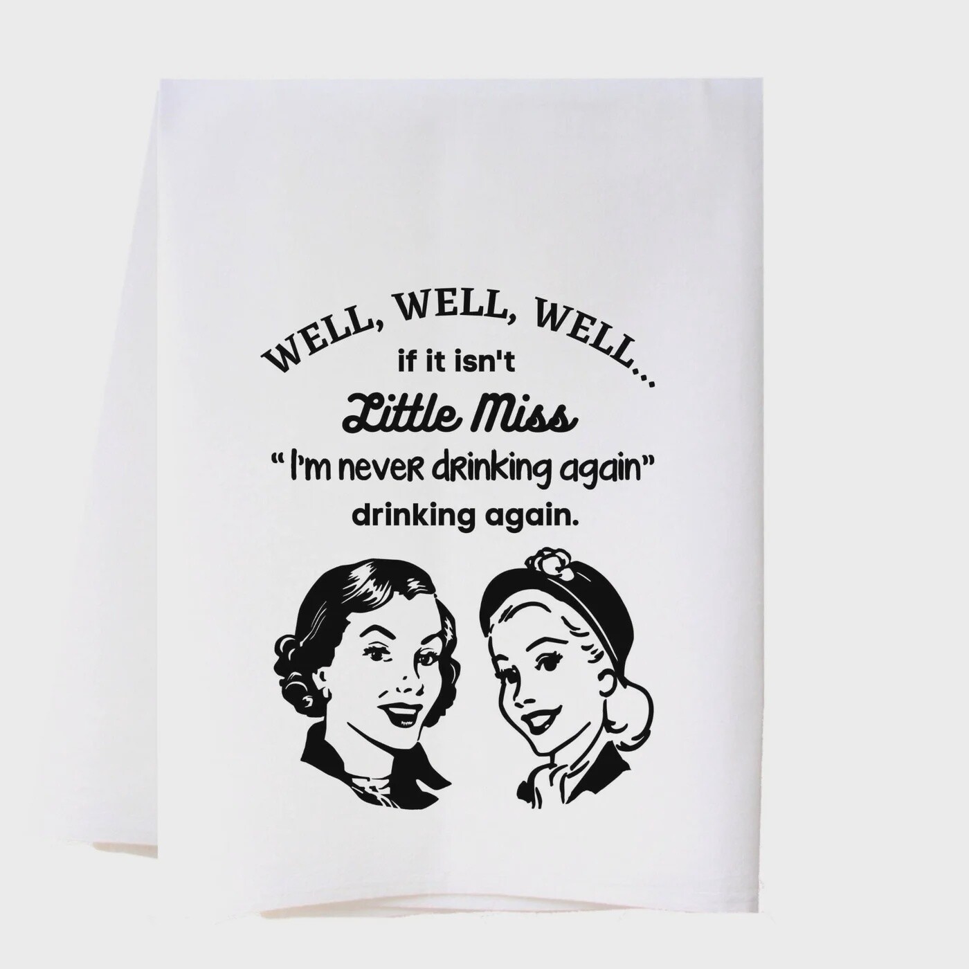 Drinking Again Tea Towel