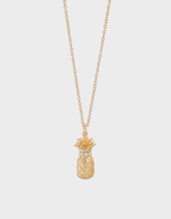 Slide Necklace 28&quot; Pineapple