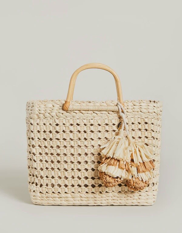Papyrus Basket Tote Natural
