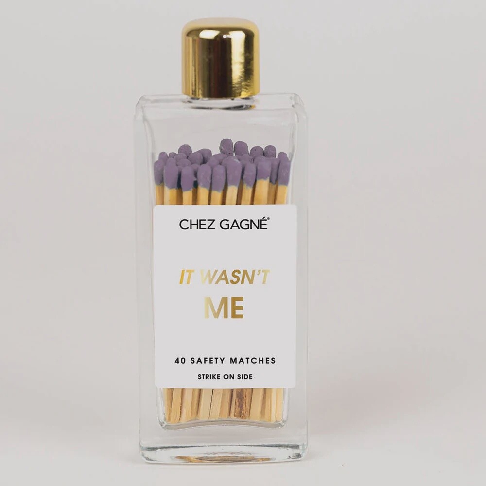 It Wasn&#39;t Me - Glass Bottle Matches