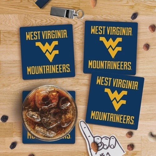 West Virginia University Color Logo Coaster