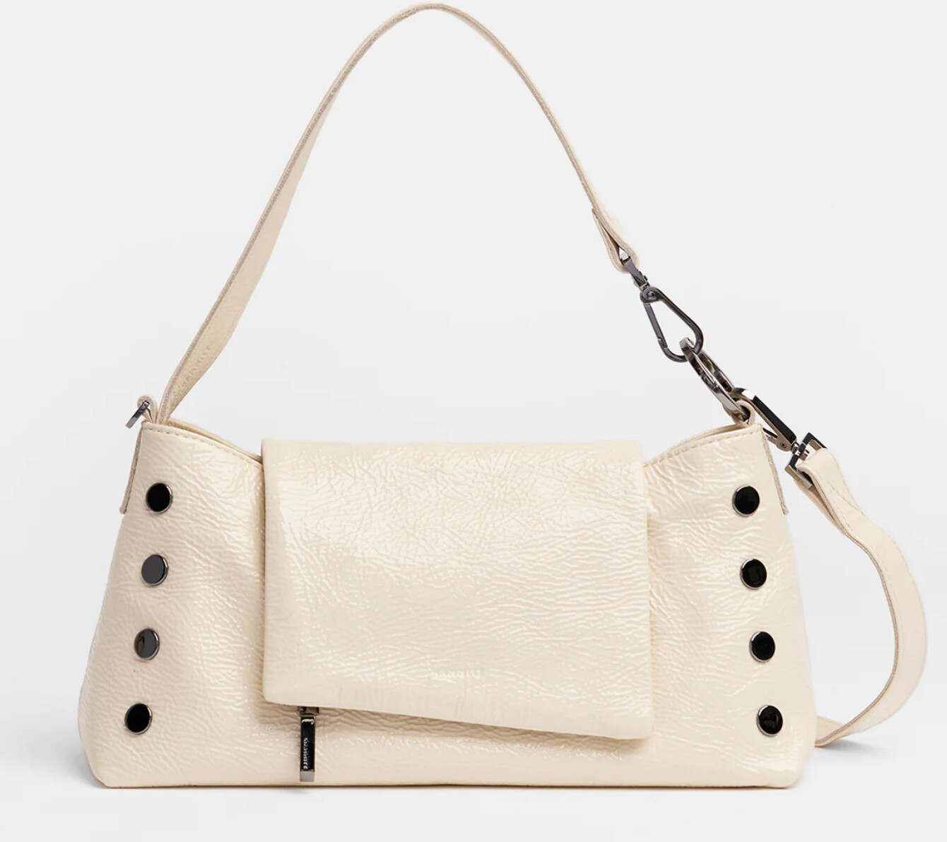 VIP Satchel - Alabaster Glaze/Gunmetal