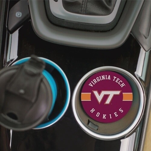 Virginia Tech School and Logo Car Coaster