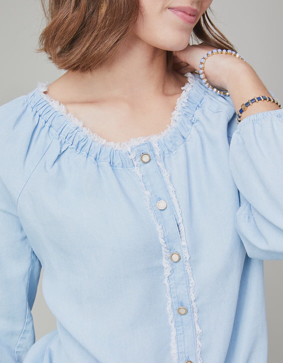 Janelle Tencel Shirt Shorewood Wash