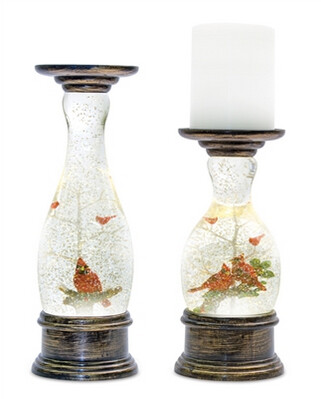 Snow Globe Candle Holder (Set of 2)