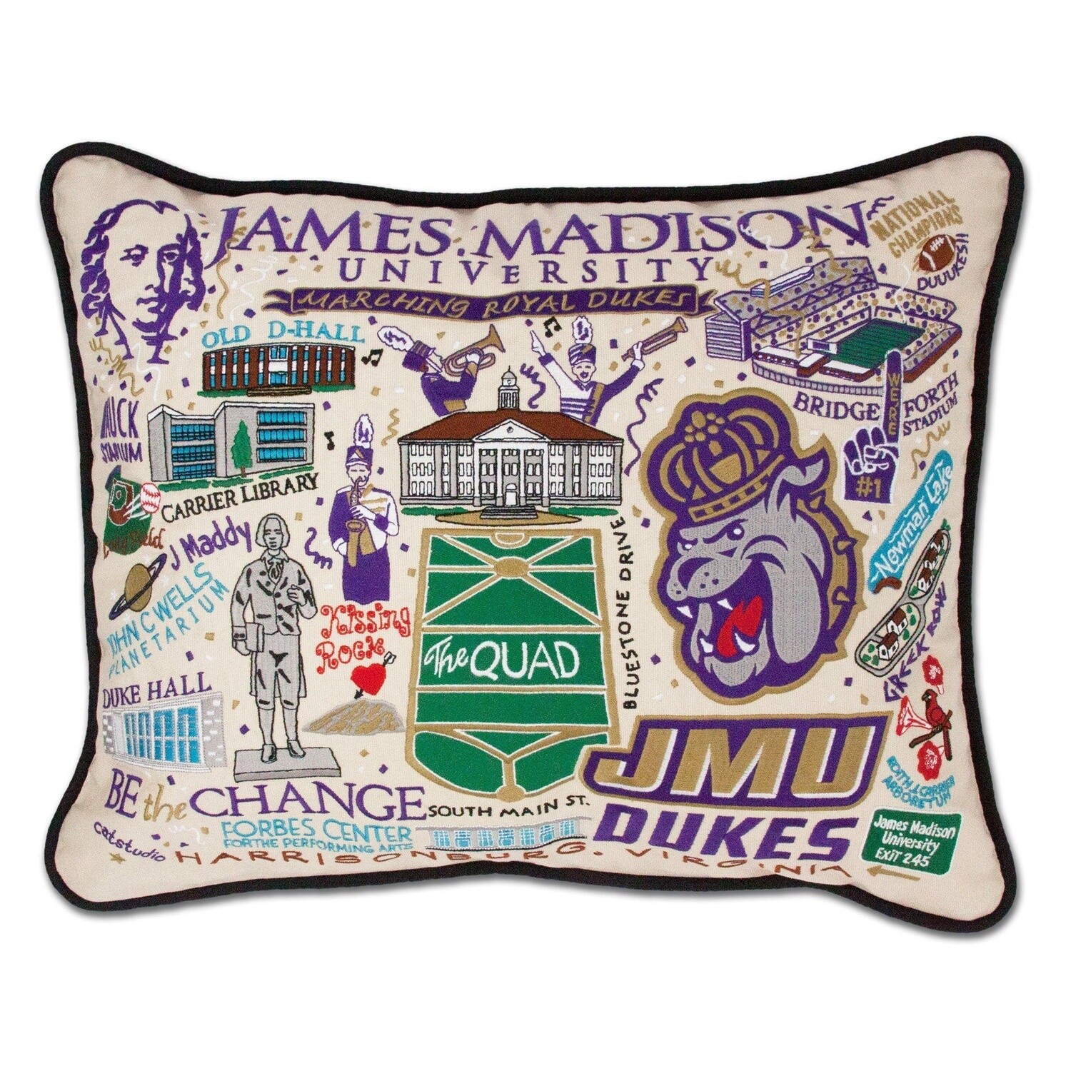 Cat Studio Pillow, Description: JMU