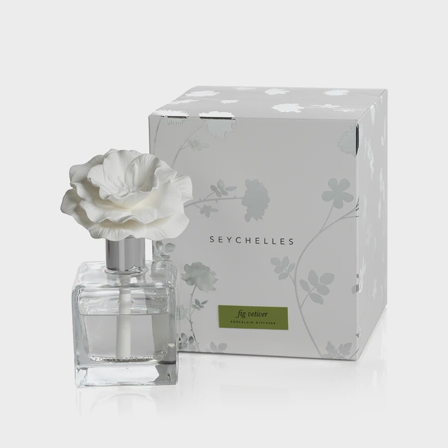 Seychelles Porcelain Diffuser, Description: Fig Vetiver