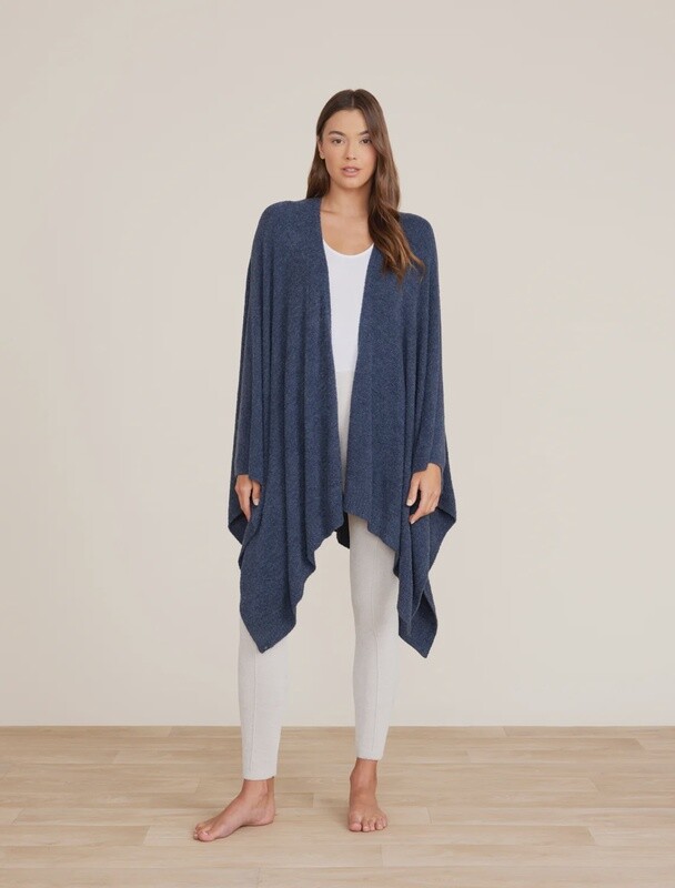 CozyChic Lite® Weekend Wrap - Heathered Indigo/Pacific Blue