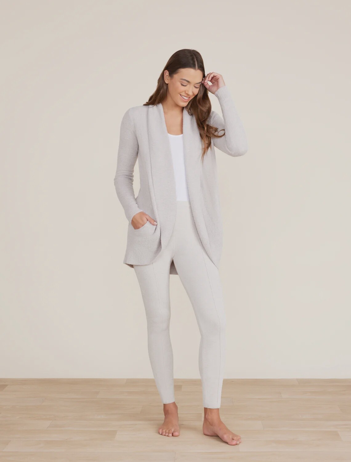 CozyChic Lite® Circle Cardi - Silver
