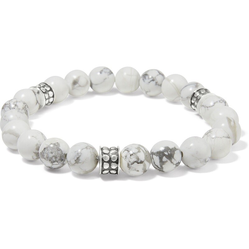 Pebble Dot Dream Howlite Stretch Bracelet