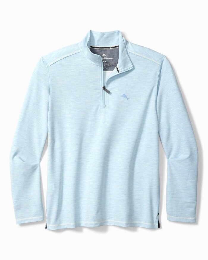 Coasta Vera Half-Zip Sweatshirt - Air Blue