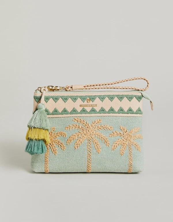 Palm Beach Maci Wristlet - Sea Foam