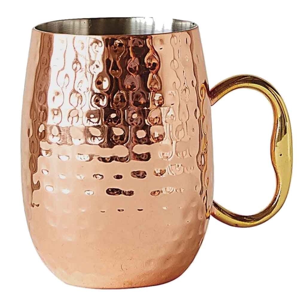 Hammered Stainless Steel Mule Mug, Copper Finish