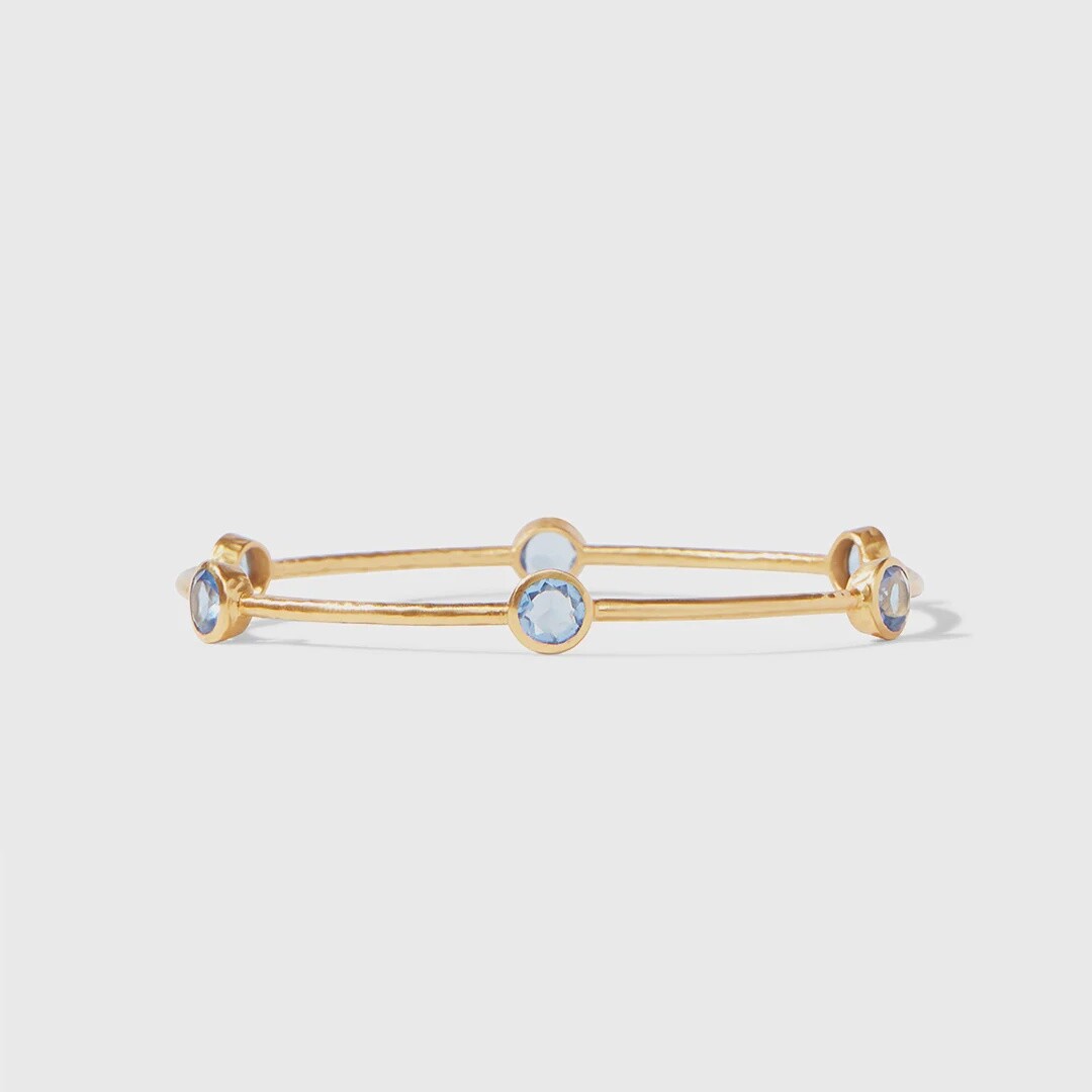 Milano Bangle, Colour: Chalcedony Blue, Size: Medium