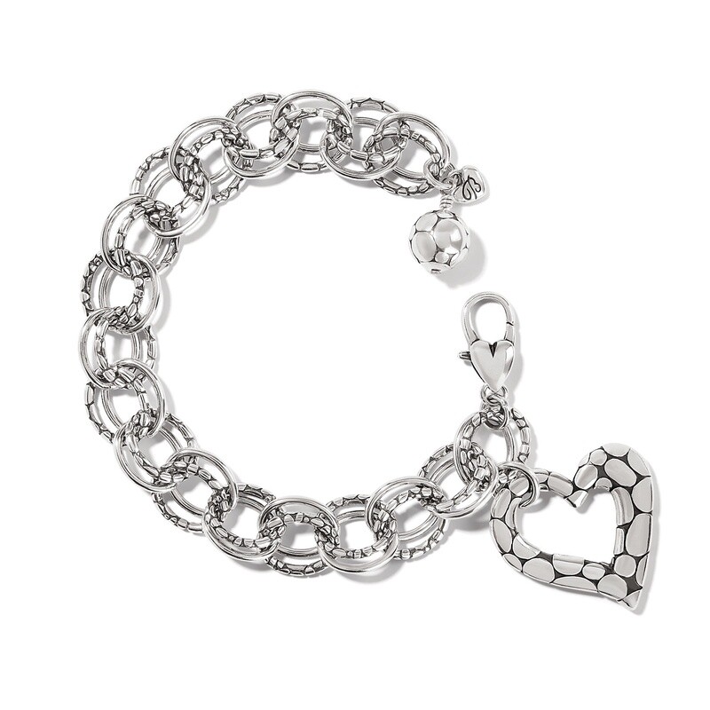 SIL Pebble Heart Bracelet