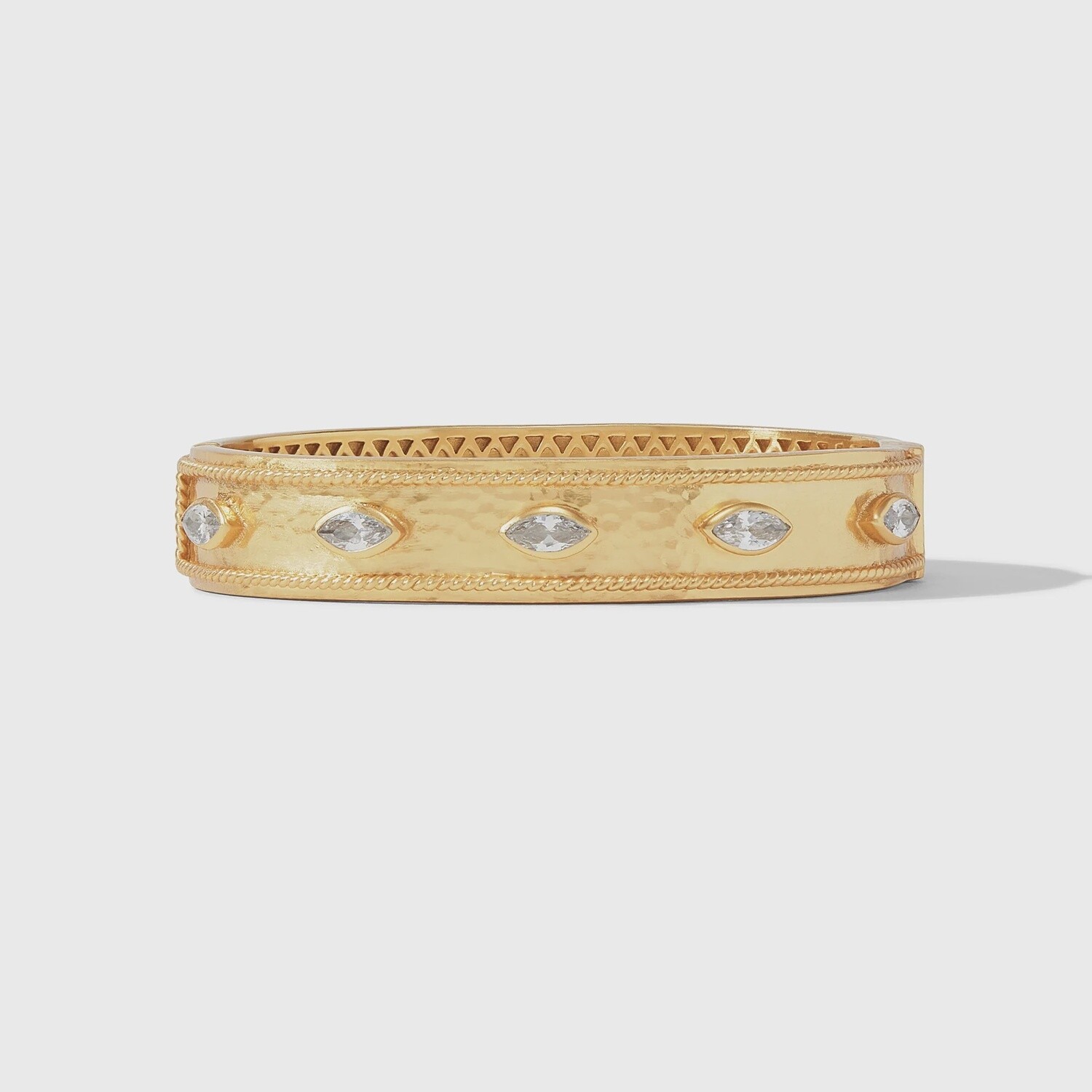 Monaco Hinge Bangle, Colour: Cubic Zirconia