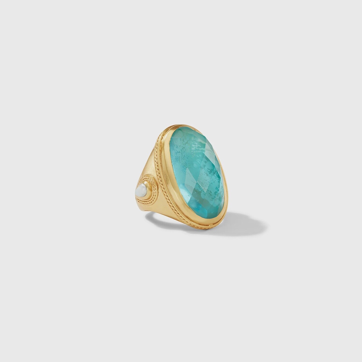 Cannes Statement Ring Bahamian Blue - Size 8