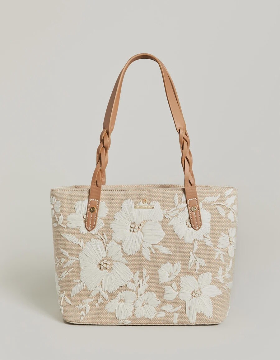 Rory Tote - Parade Raffia Floral