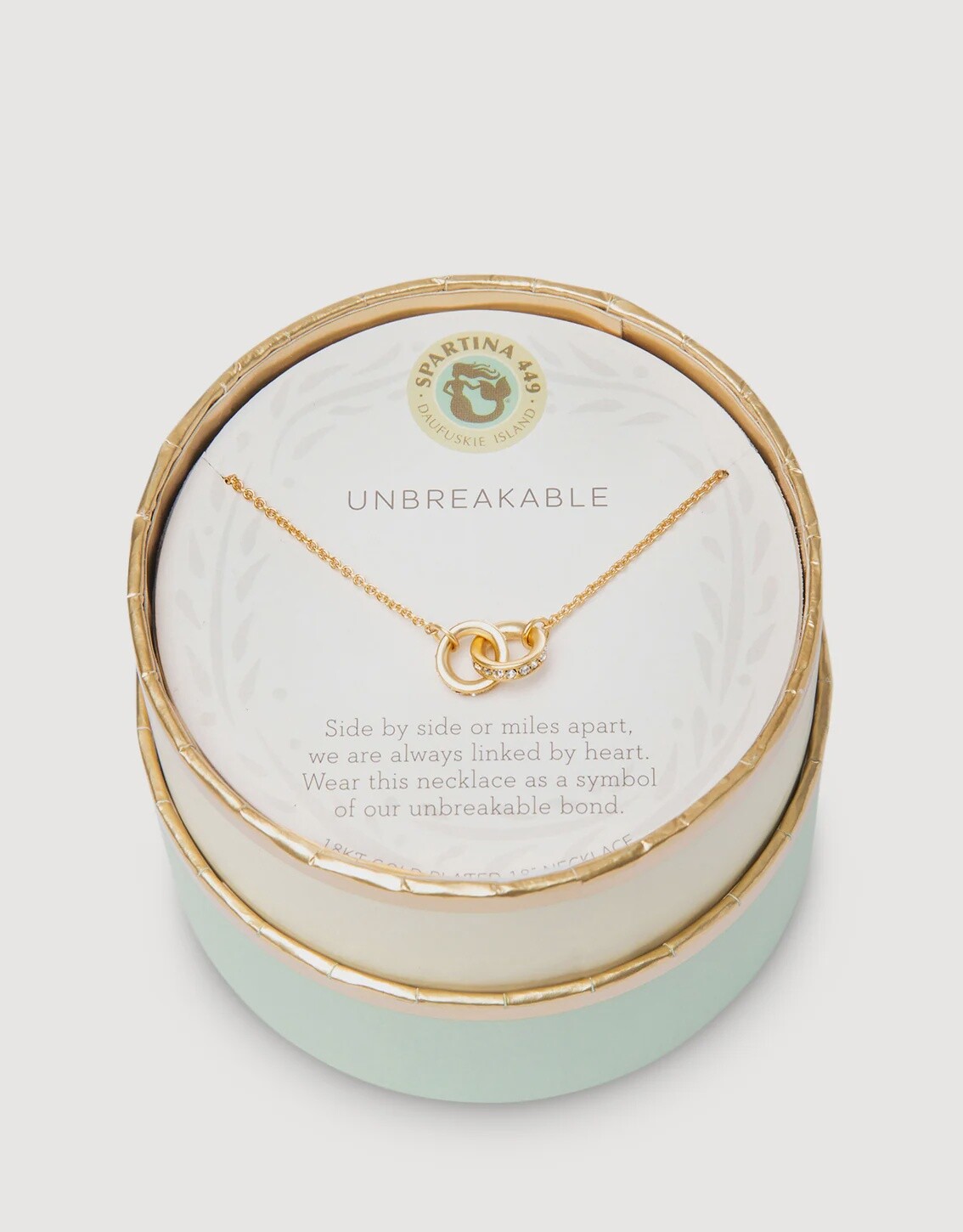 Sea La Vie Necklace Unbreakable/Double Rings, Colour: Gold